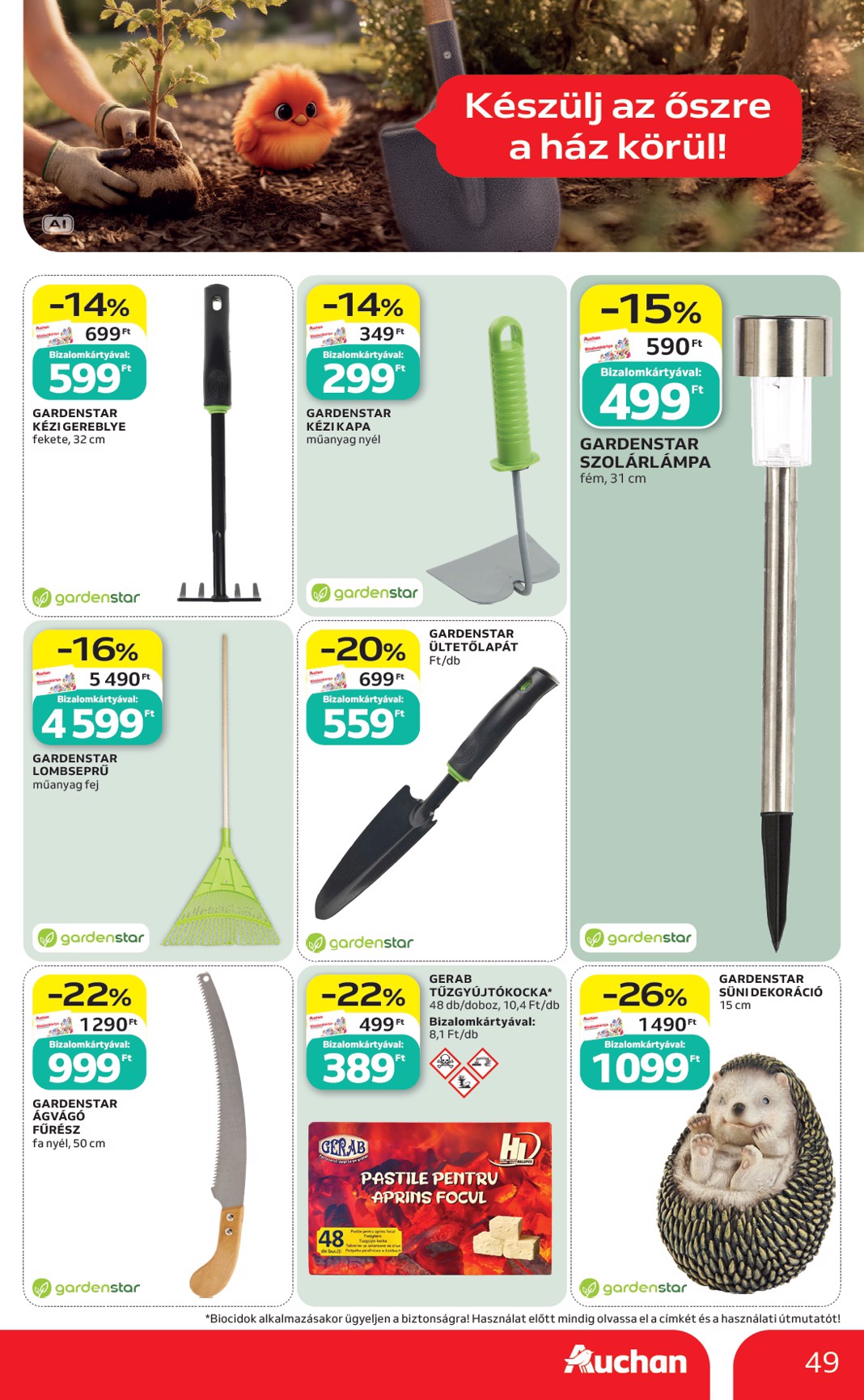 auchan - Aktuális Auchan szórólap érvényes csütörtöktől 2026.09.17.-től szerdától 2026.09.23.-ig - page: 49