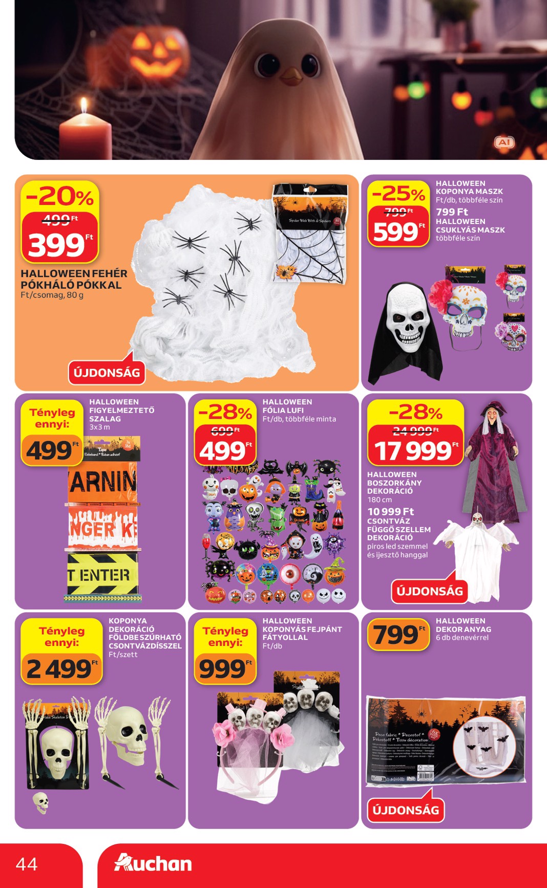 auchan - Aktuális Auchan szórólap érvényes csütörtöktől 2026.09.17.-től szerdától 2026.09.23.-ig - page: 44