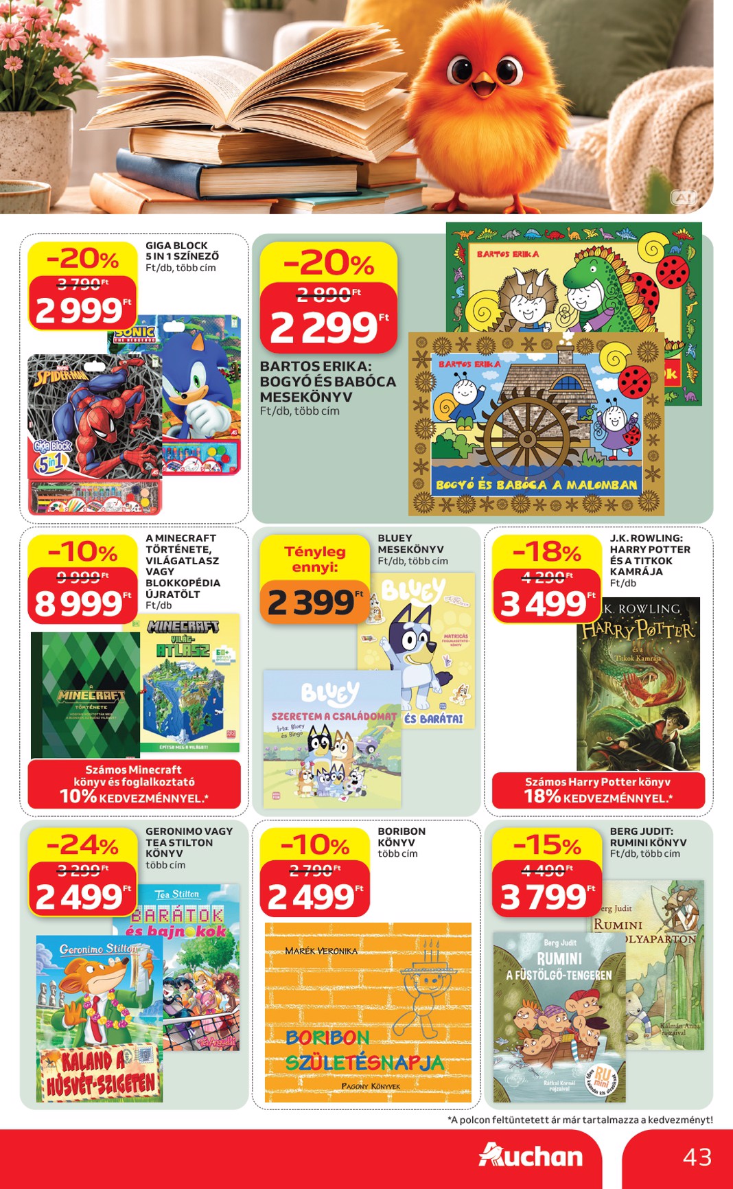 auchan - Aktuális Auchan szórólap érvényes csütörtöktől 2026.09.17.-től szerdától 2026.09.23.-ig - page: 43