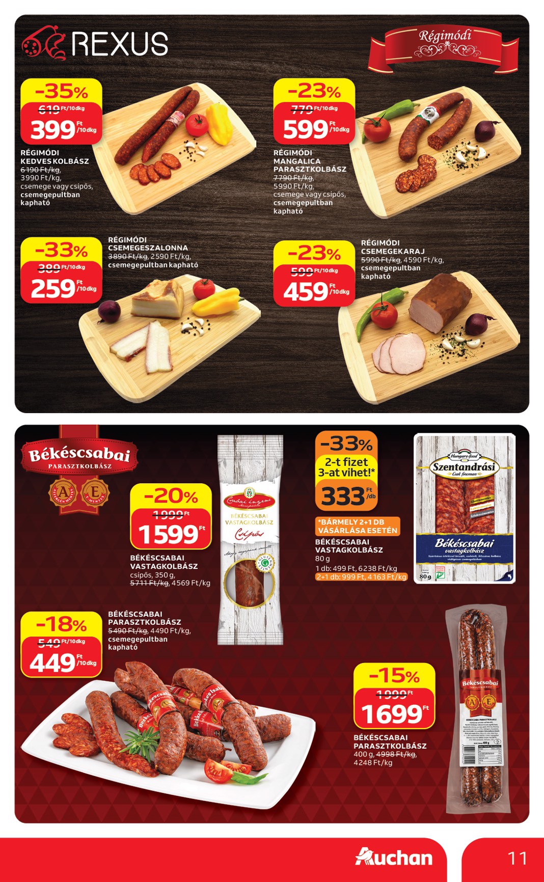 auchan - Aktuális Auchan szórólap érvényes csütörtöktől 2026.09.17.-től szerdától 2026.09.23.-ig - page: 11