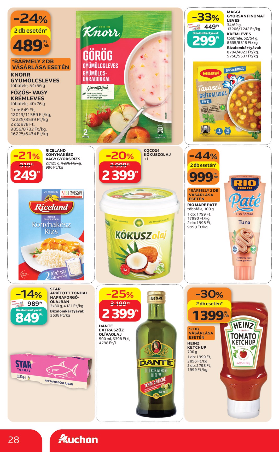 auchan - Aktuális Auchan szórólap érvényes csütörtöktől 2026.09.17.-től szerdától 2026.09.23.-ig - page: 28