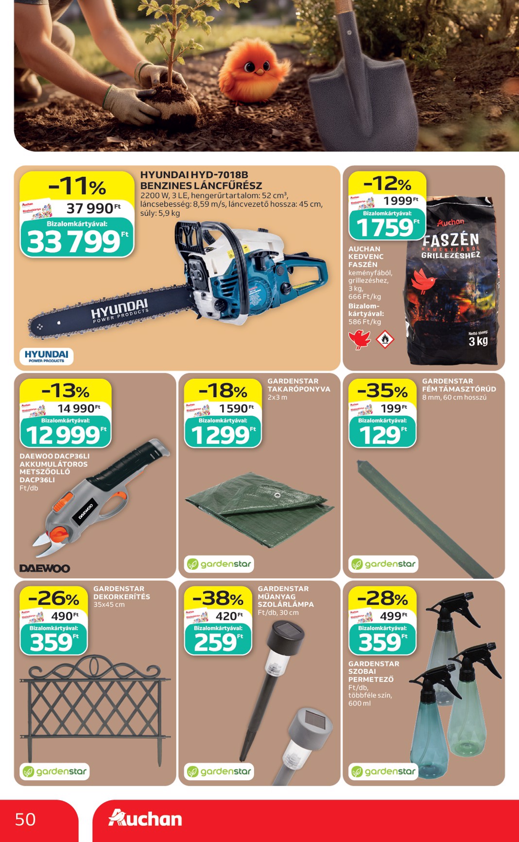 auchan - Aktuális Auchan szórólap érvényes csütörtöktől 2026.09.17.-től szerdától 2026.09.23.-ig - page: 50