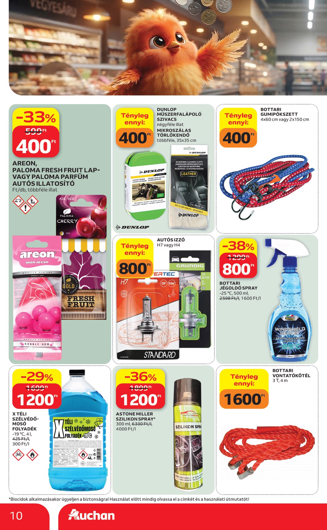 auchan - A jövőbeli Auchan - Filléres ajánlataink akciós újság csütörtöktől 2026.10.01.-tól szerdától 2026.10.07.-ig érvényes. - page: 10