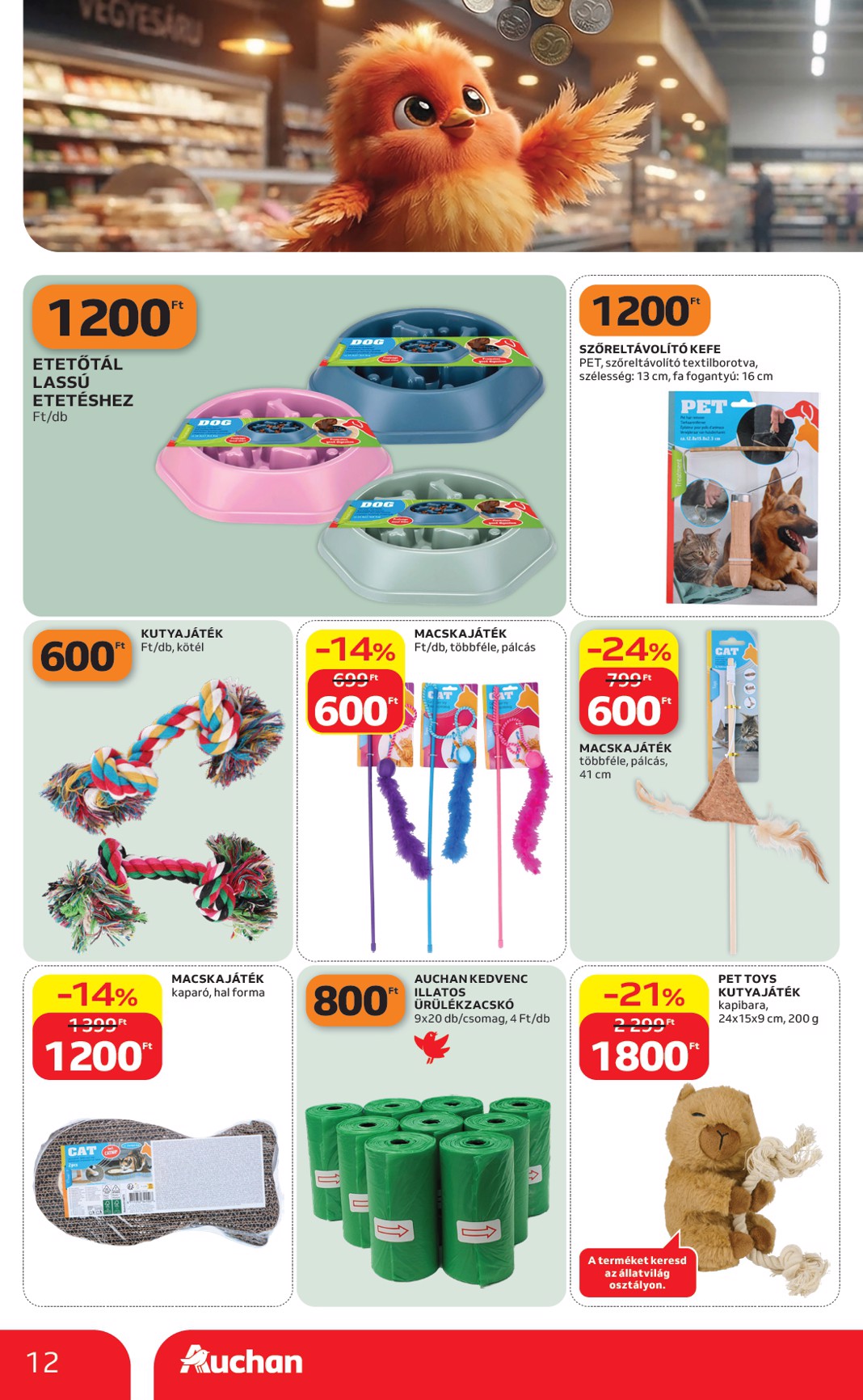 auchan - A jövőbeli Auchan - Filléres ajánlataink akciós újság csütörtöktől 2026.10.01.-tól szerdától 2026.10.07.-ig érvényes. - page: 12