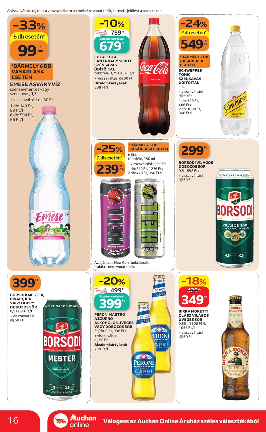 auchan - A jövőbeli Auchan Szupermarket akciós újság csütörtöktől 2026.10.01.-tól szerdától 2026.10.07.-ig érvényes. - page: 16