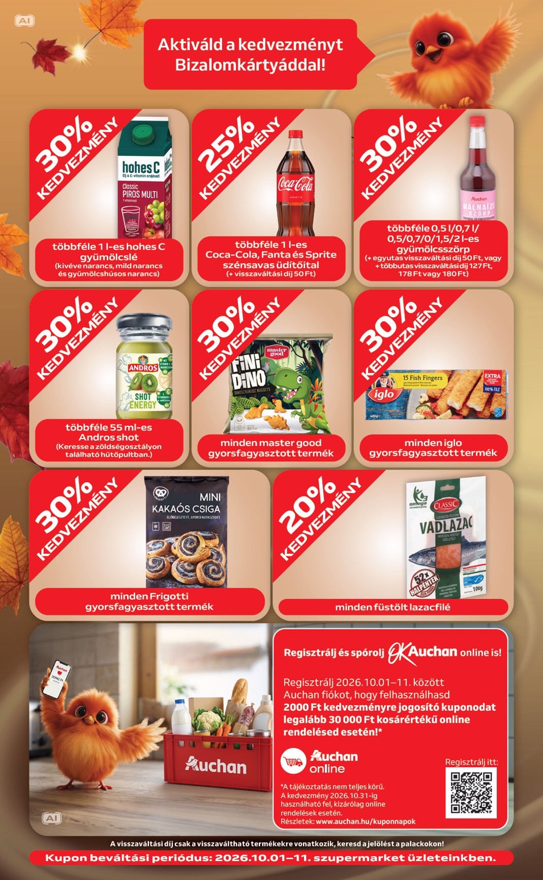 auchan - A jövőbeli Auchan Szupermarket akciós újság csütörtöktől 2026.10.01.-tól szerdától 2026.10.07.-ig érvényes. - page: 6