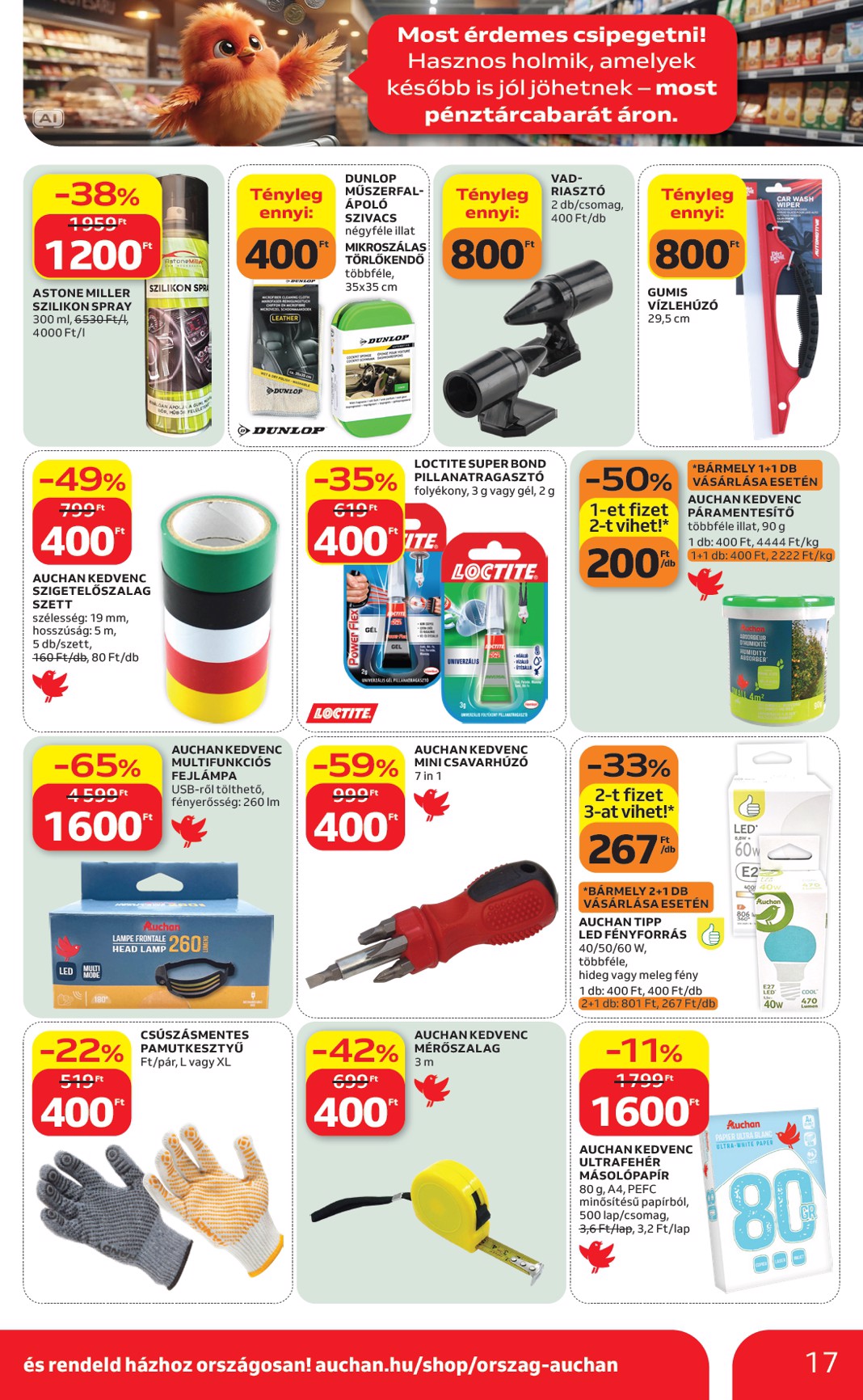 auchan - A jövőbeli Auchan Szupermarket akciós újság csütörtöktől 2026.10.01.-tól szerdától 2026.10.07.-ig érvényes. - page: 17
