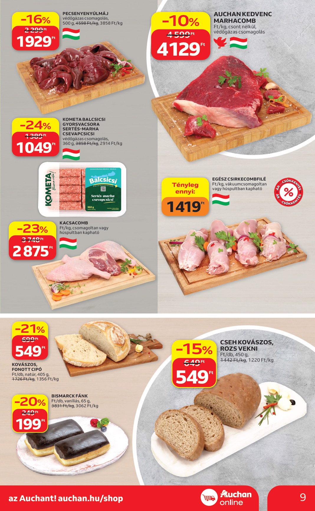 auchan - A jövőbeli Auchan Szupermarket akciós újság csütörtöktől 2026.10.01.-tól szerdától 2026.10.07.-ig érvényes. - page: 9