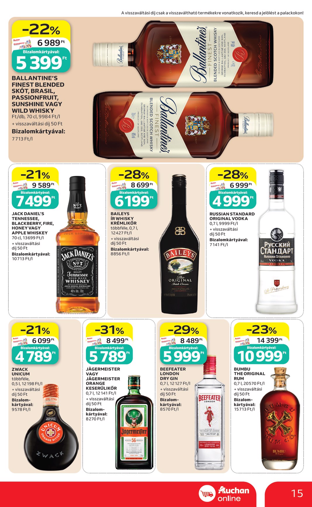 auchan - A jövőbeli Auchan Szupermarket akciós újság csütörtöktől 2026.10.01.-tól szerdától 2026.10.07.-ig érvényes. - page: 15