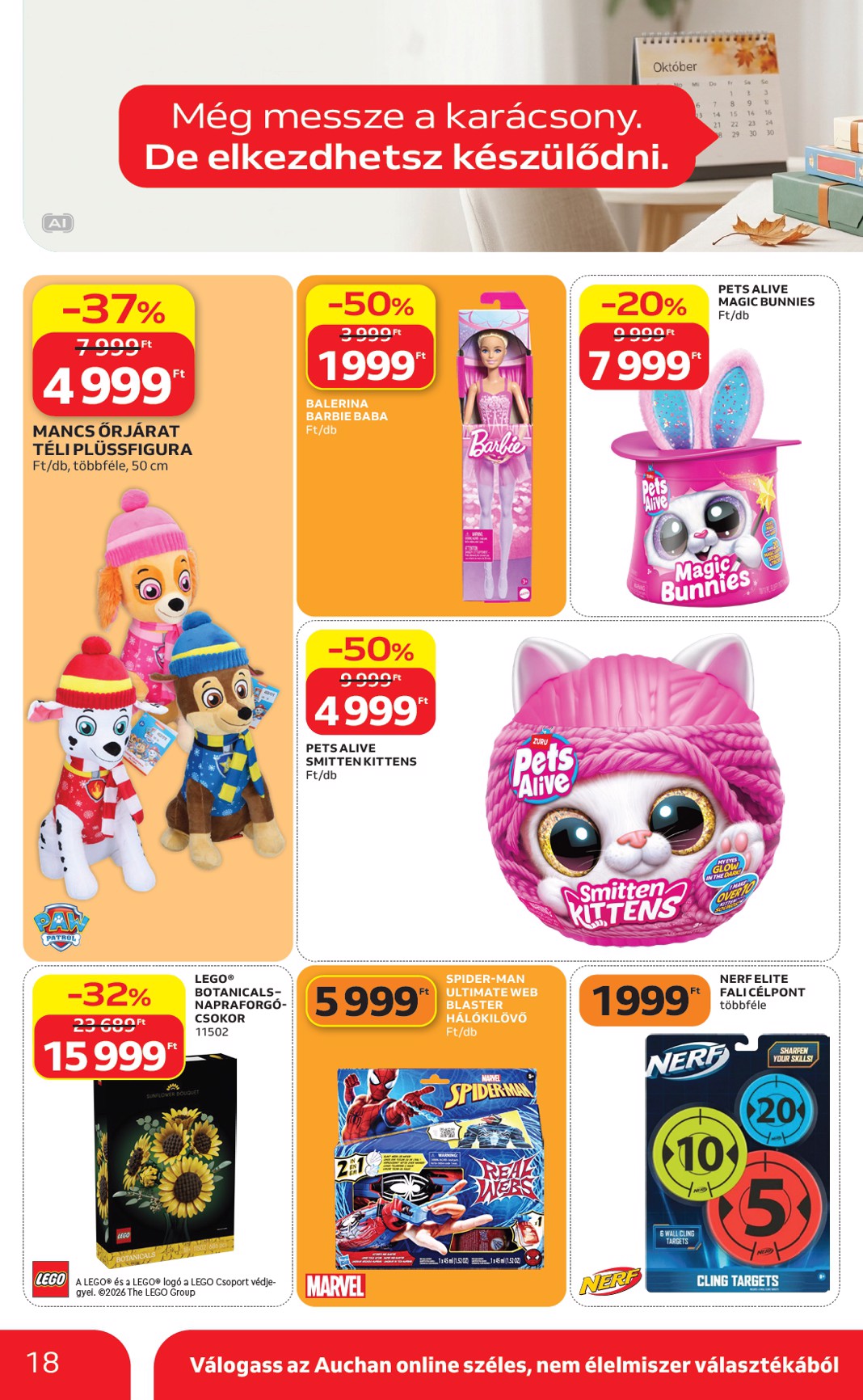 auchan - A jövőbeli Auchan Szupermarket akciós újság csütörtöktől 2026.10.01.-tól szerdától 2026.10.07.-ig érvényes. - page: 18