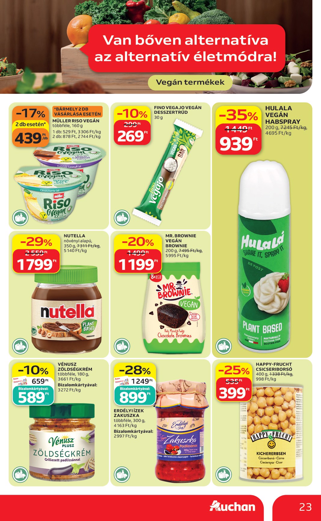 auchan - A jövőbeli Auchan akciós újság csütörtöktől 2026.10.01.-tól szerdától 2026.10.07.-ig érvényes. - page: 23