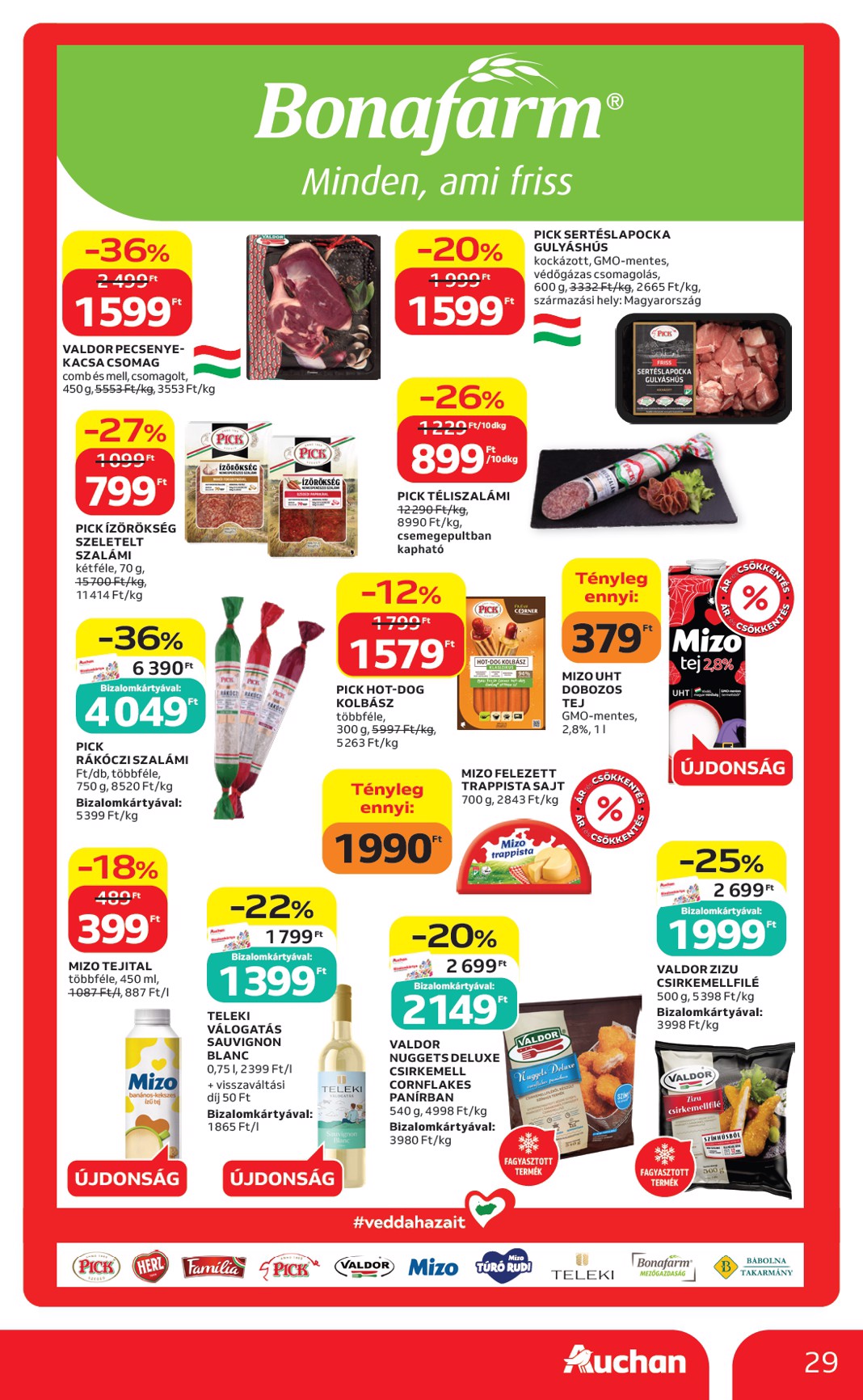 auchan - A jövőbeli Auchan akciós újság csütörtöktől 2026.10.01.-tól szerdától 2026.10.07.-ig érvényes. - page: 29