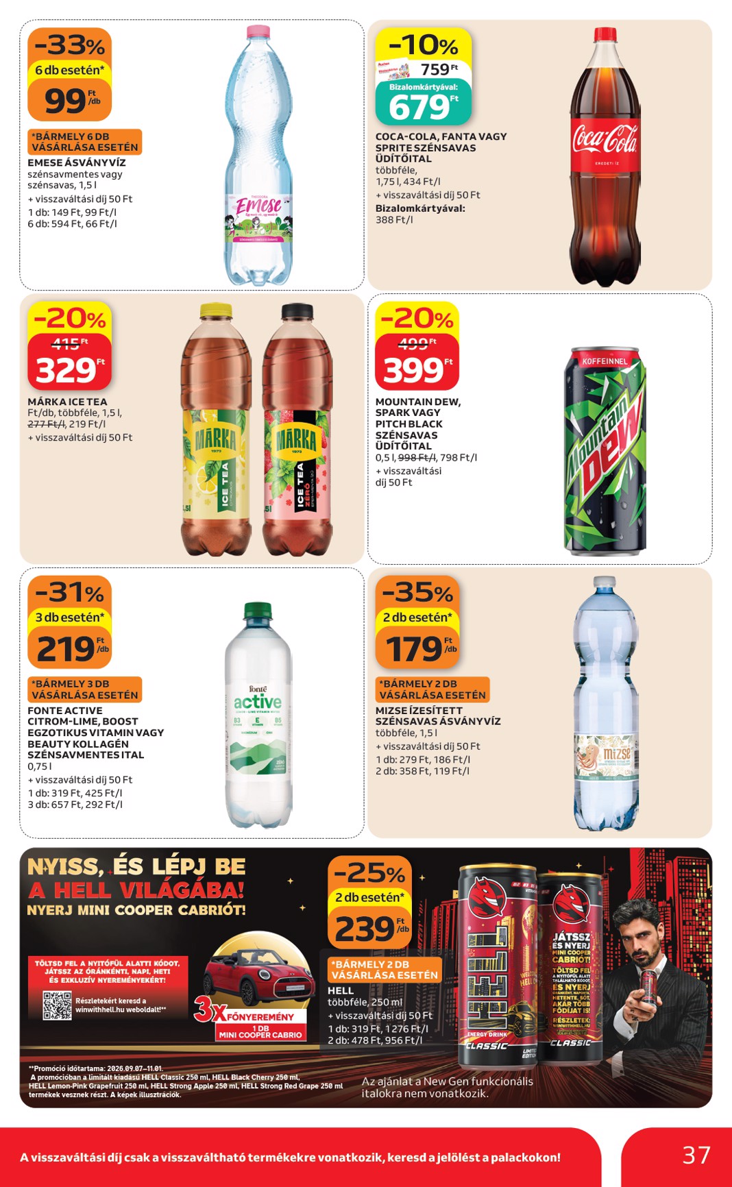 auchan - A jövőbeli Auchan akciós újság csütörtöktől 2026.10.01.-tól szerdától 2026.10.07.-ig érvényes. - page: 37