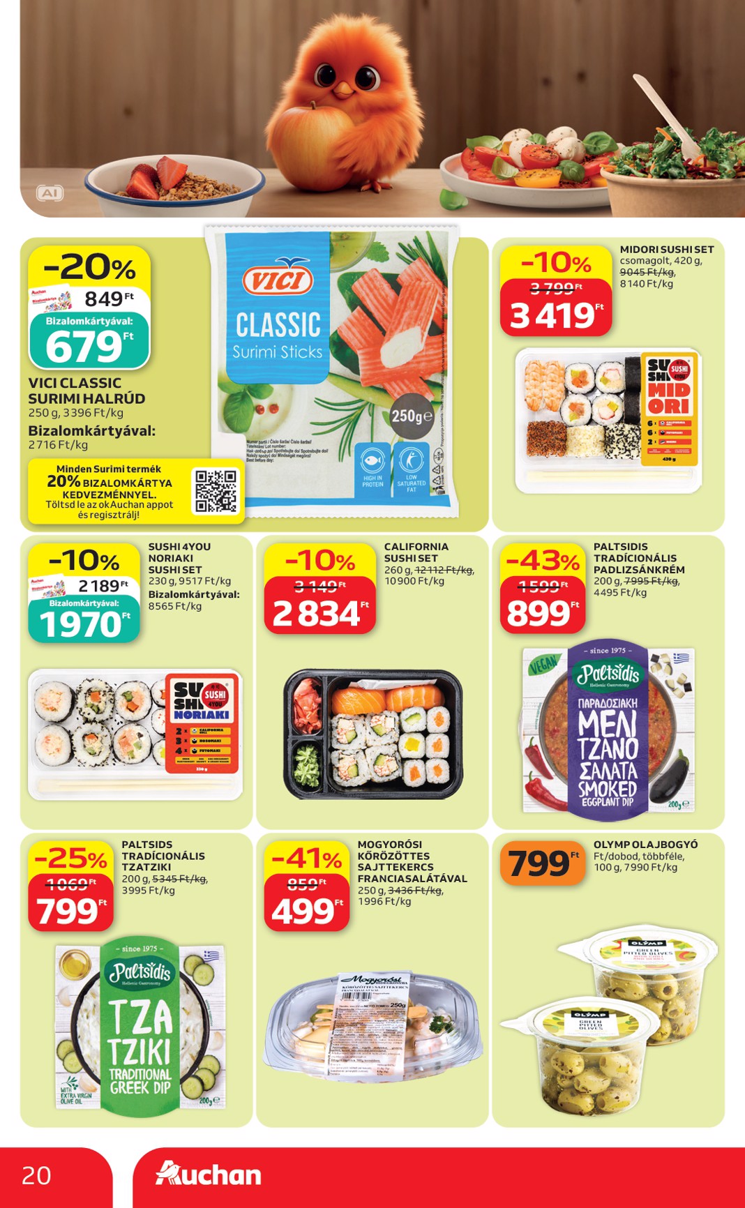 auchan - A jövőbeli Auchan akciós újság csütörtöktől 2026.10.01.-tól szerdától 2026.10.07.-ig érvényes. - page: 20