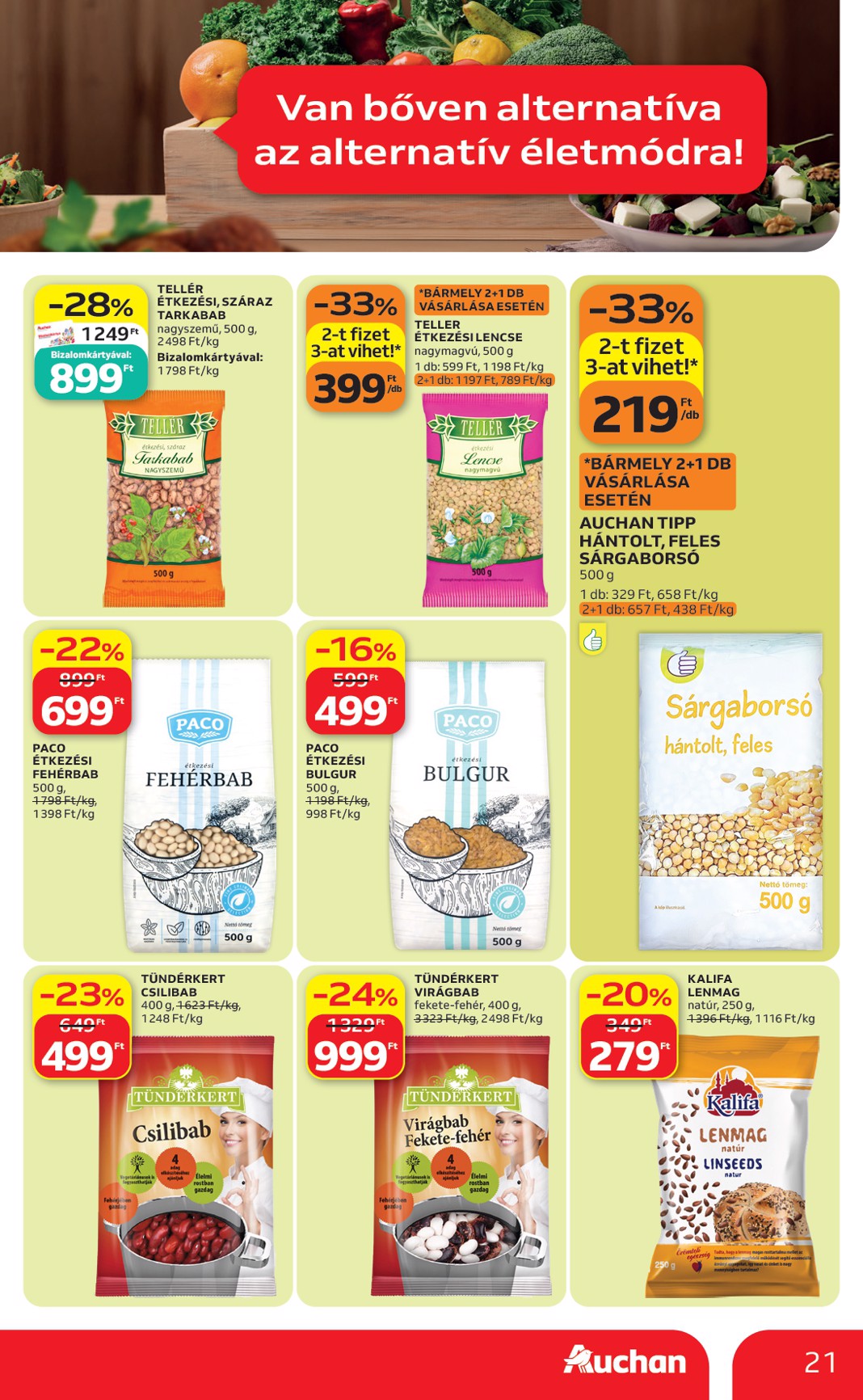 auchan - A jövőbeli Auchan akciós újság csütörtöktől 2026.10.01.-tól szerdától 2026.10.07.-ig érvényes. - page: 21
