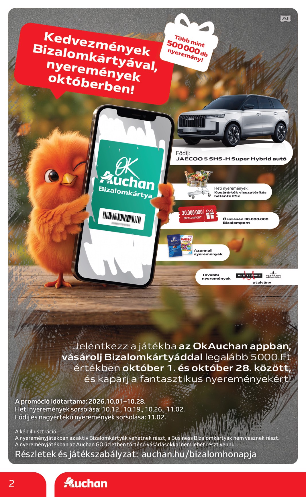 auchan - A jövőbeli Auchan akciós újság csütörtöktől 2026.10.01.-tól szerdától 2026.10.07.-ig érvényes. - page: 2