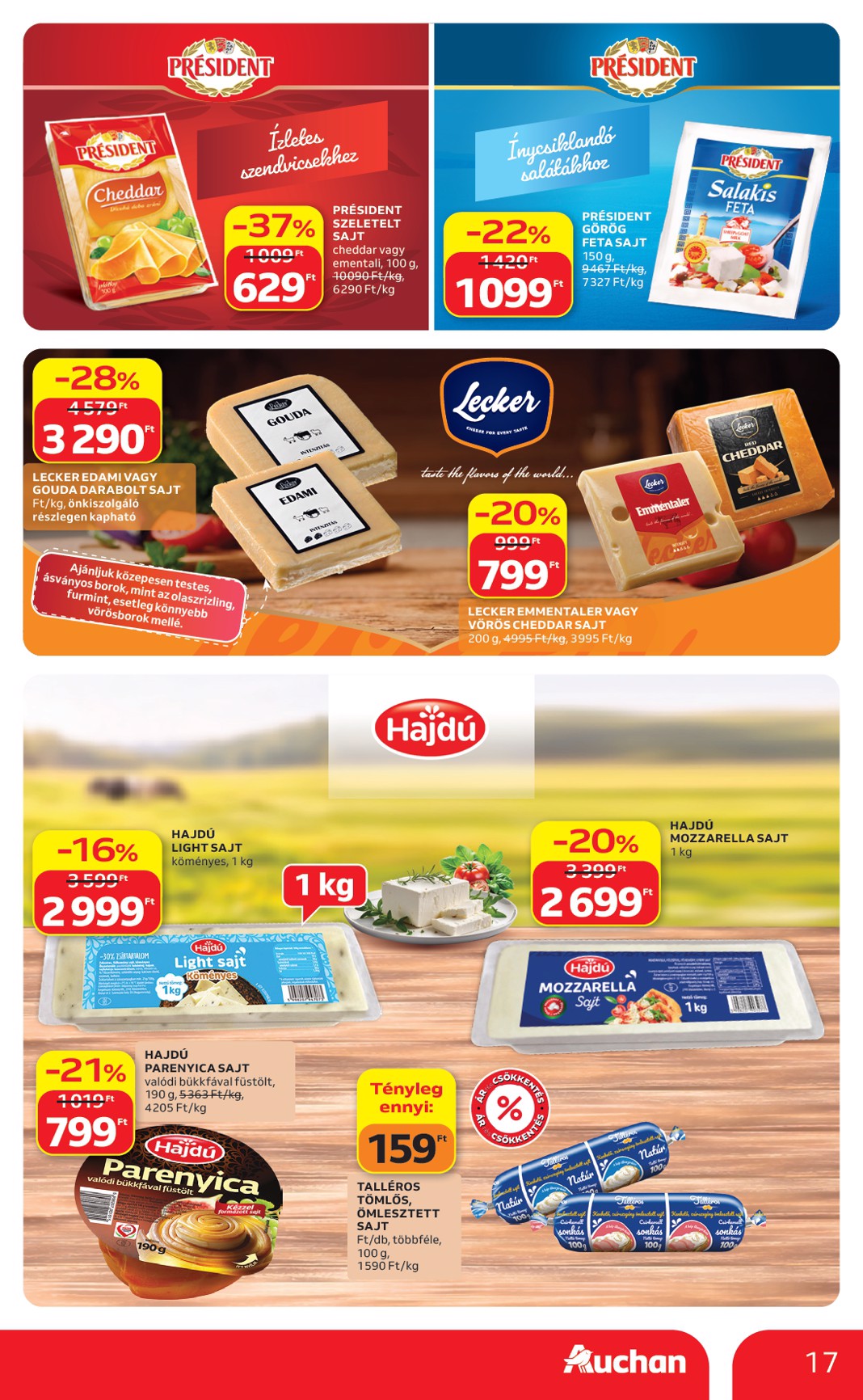 auchan - A jövőbeli Auchan akciós újság csütörtöktől 2026.10.01.-tól szerdától 2026.10.07.-ig érvényes. - page: 17