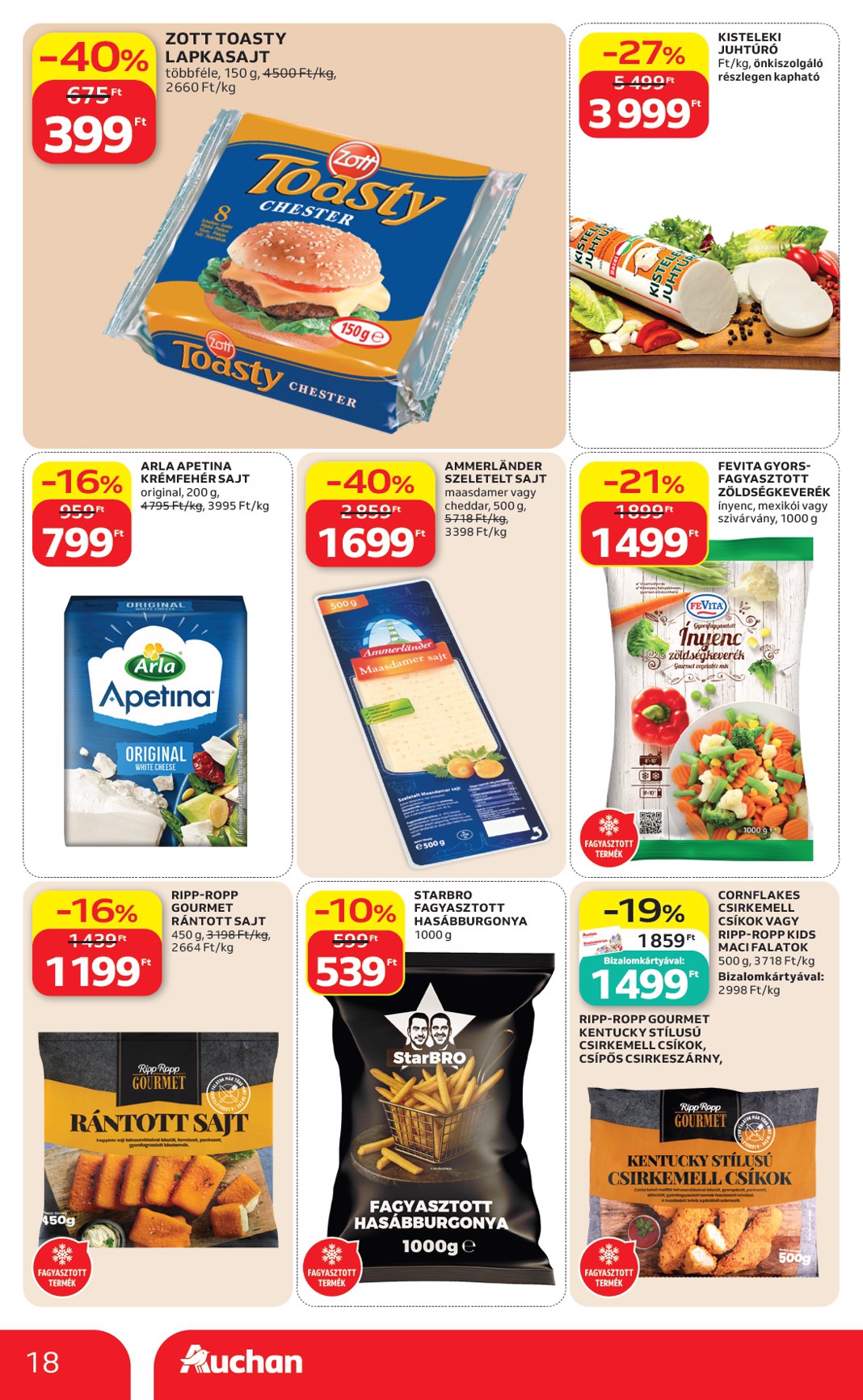 auchan - A jövőbeli Auchan akciós újság csütörtöktől 2026.10.01.-tól szerdától 2026.10.07.-ig érvényes. - page: 18