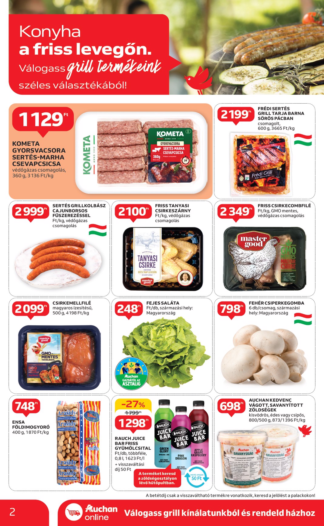 auchan - Auchan - Grill ajánlataink akciós újság, érvényes 04.17. - 04.30. - page: 2