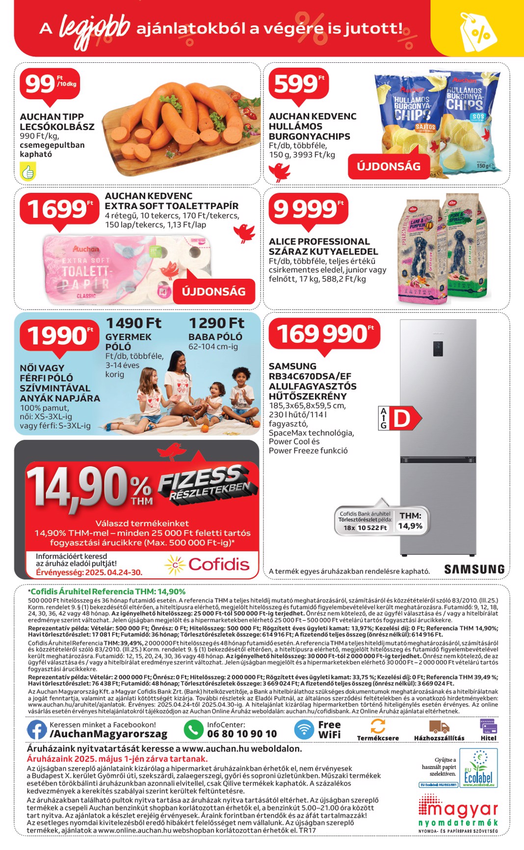 auchan - Auchan akciós újság, érvényes 04.24. - 04.30. - page: 38 auchan - Auchan akciós újság, érvényes 04.24. - 04.30. - page: 38