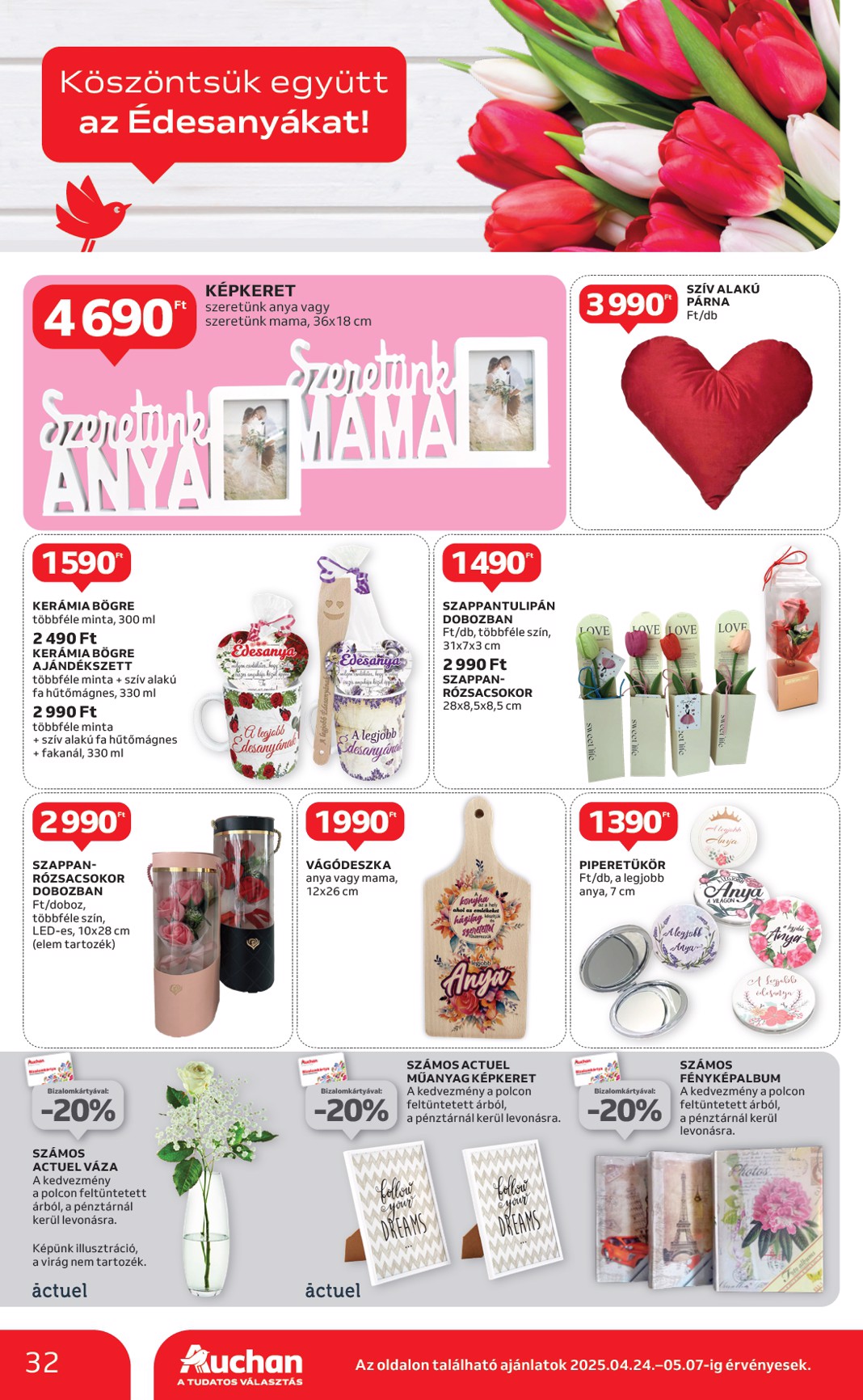 auchan - Auchan akciós újság, érvényes 04.24. - 04.30. - page: 32 auchan - Auchan akciós újság, érvényes 04.24. - 04.30. - page: 32