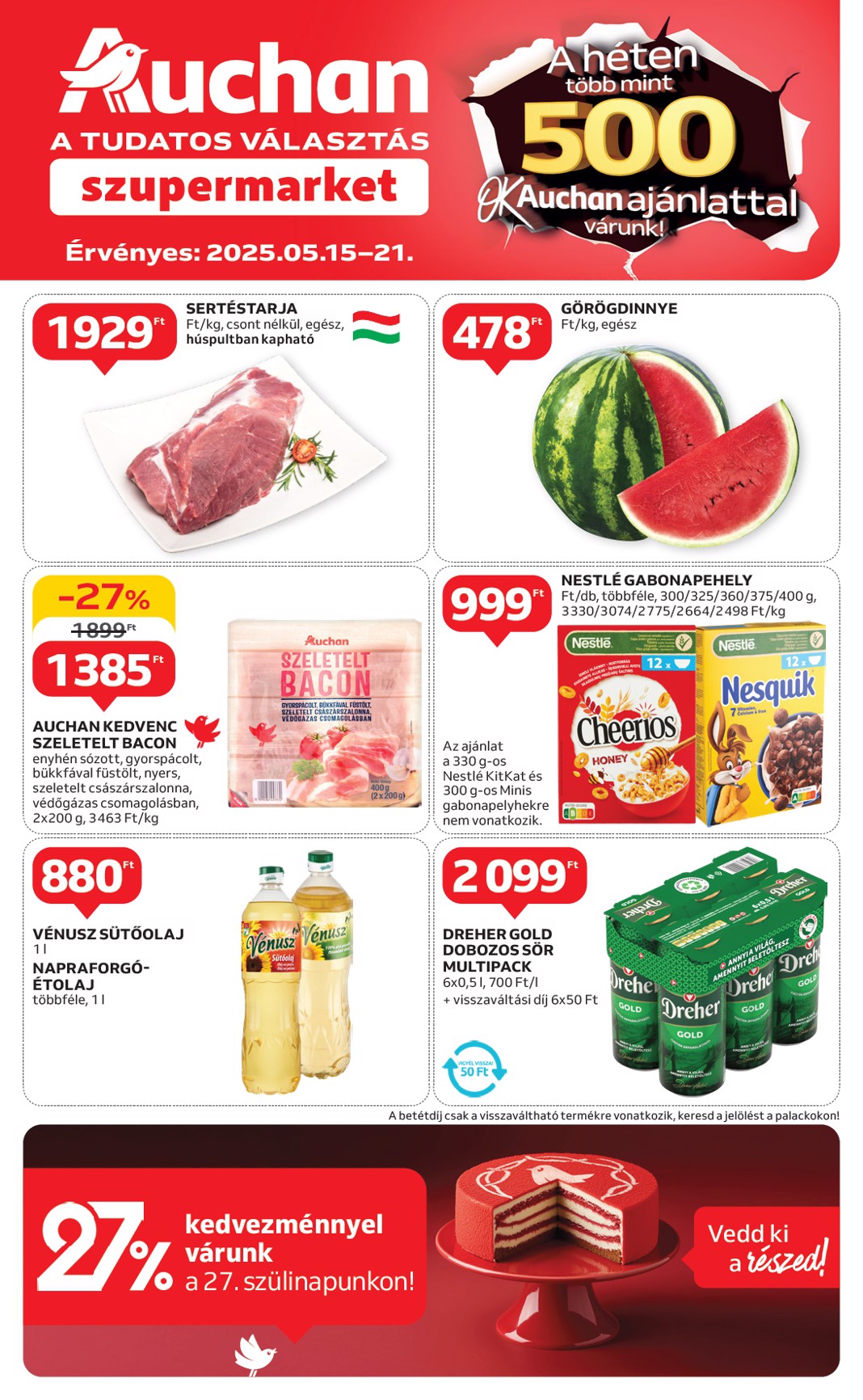 auchan - Auchan szupermarket akciós újság, érvényes 05.15. - 05.21.