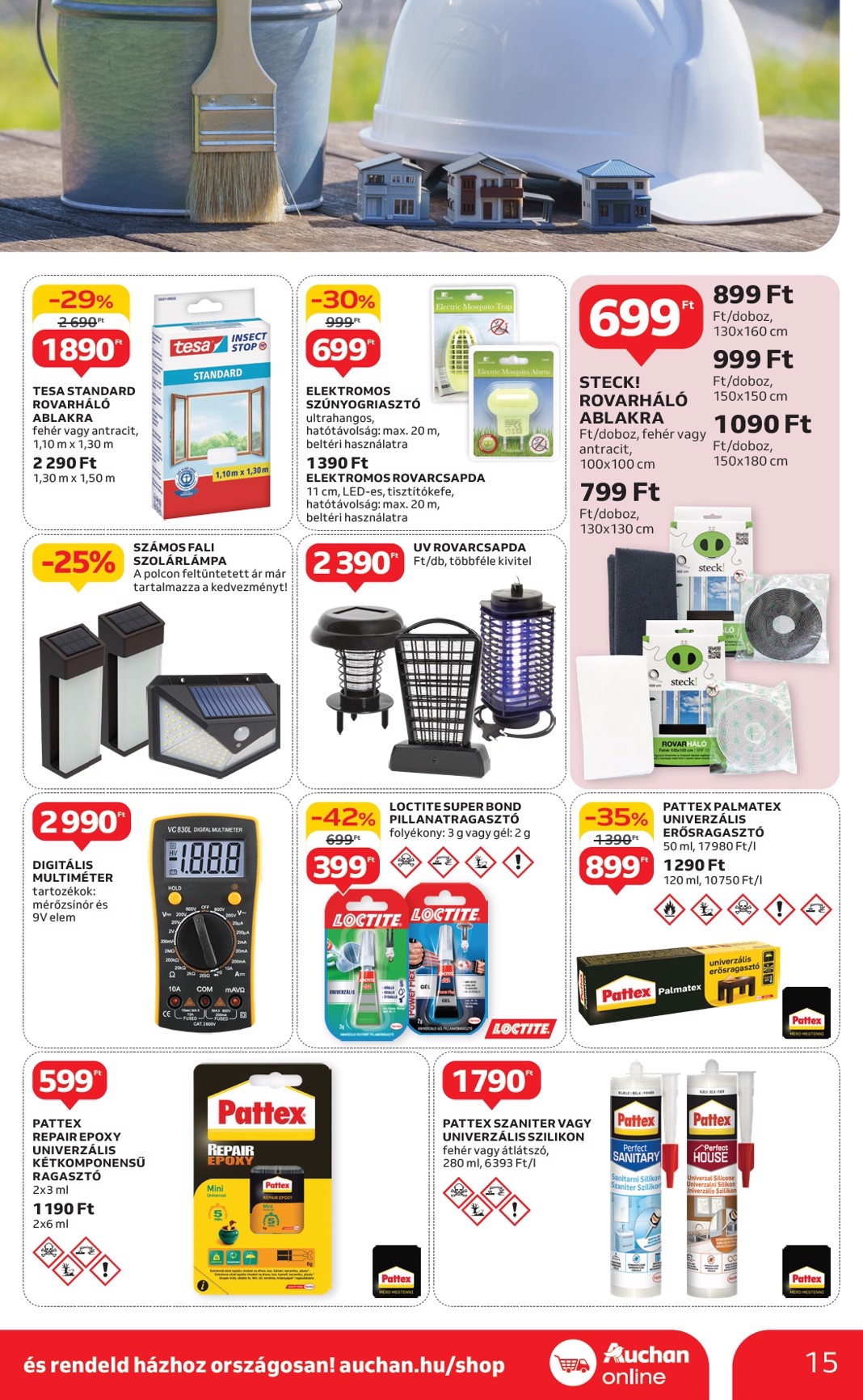 auchan - Auchan - Nyári fehér hetek - Hipermarket akciós újság, érvényes 06.05. - 06.18. - page: 15
