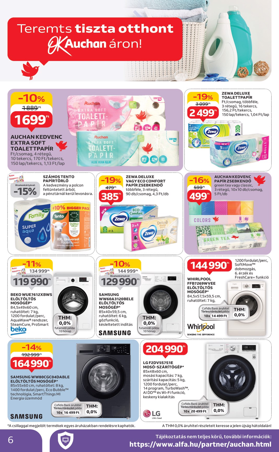 auchan - Auchan - Nyári fehér hetek - Hipermarket akciós újság, érvényes 06.05. - 06.18. - page: 6