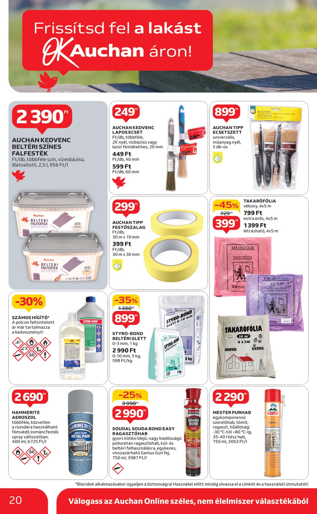 auchan - Auchan - Nyári fehér hetek - Hipermarket akciós újság, érvényes 06.05. - 06.18. - page: 20