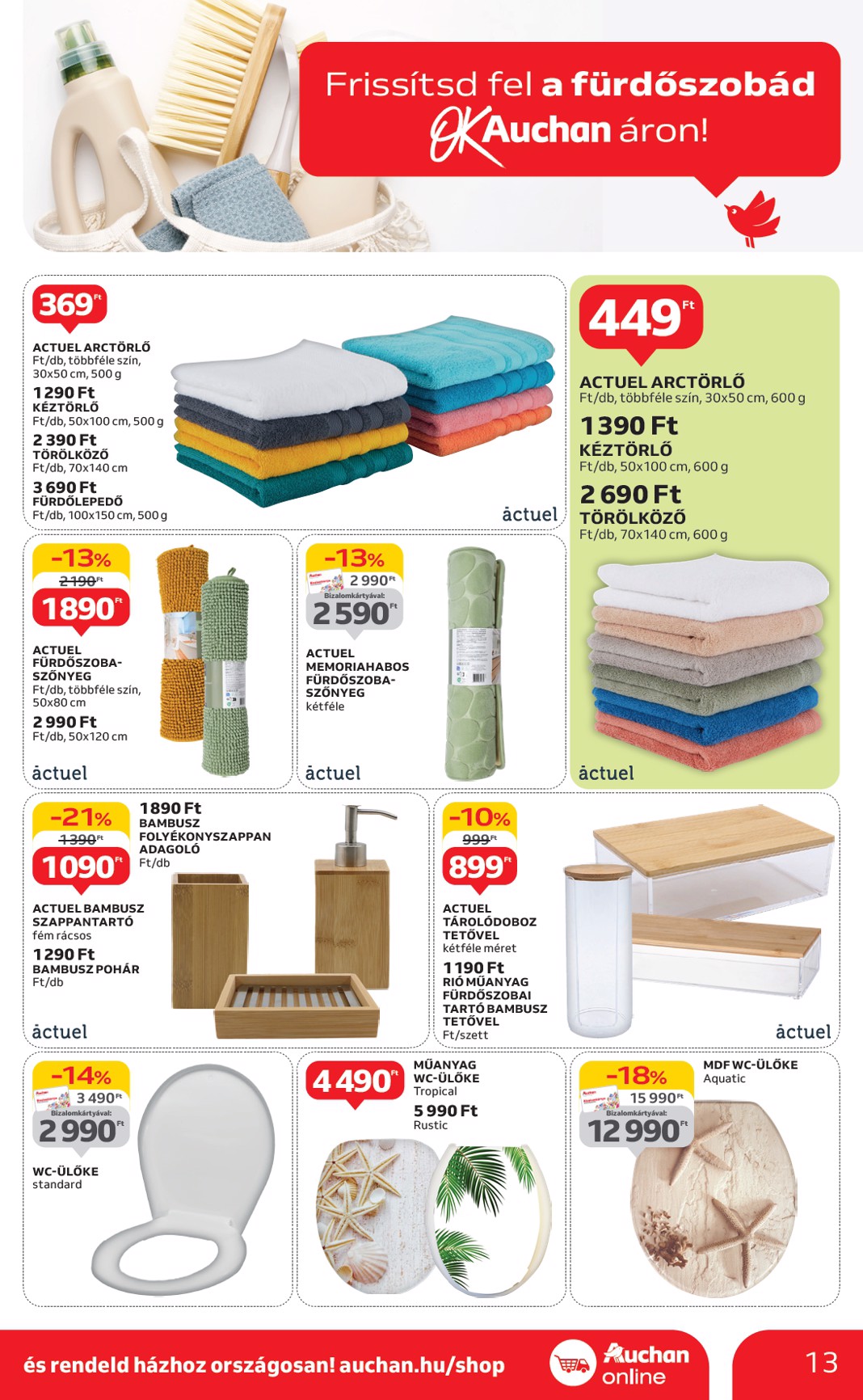 auchan - Auchan - Nyári fehér hetek - Hipermarket akciós újság, érvényes 06.05. - 06.18. - page: 13