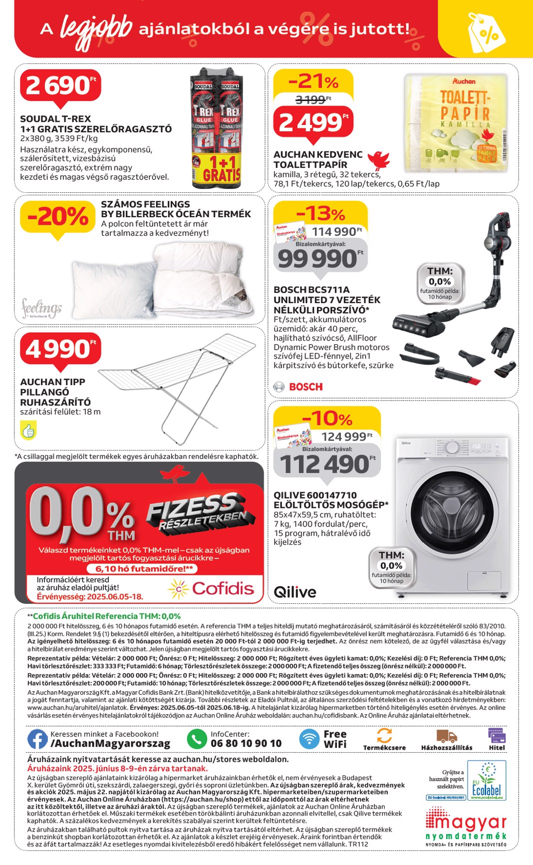 auchan - Auchan - Nyári fehér hetek - Hipermarket akciós újság, érvényes 06.05. - 06.18. - page: 22