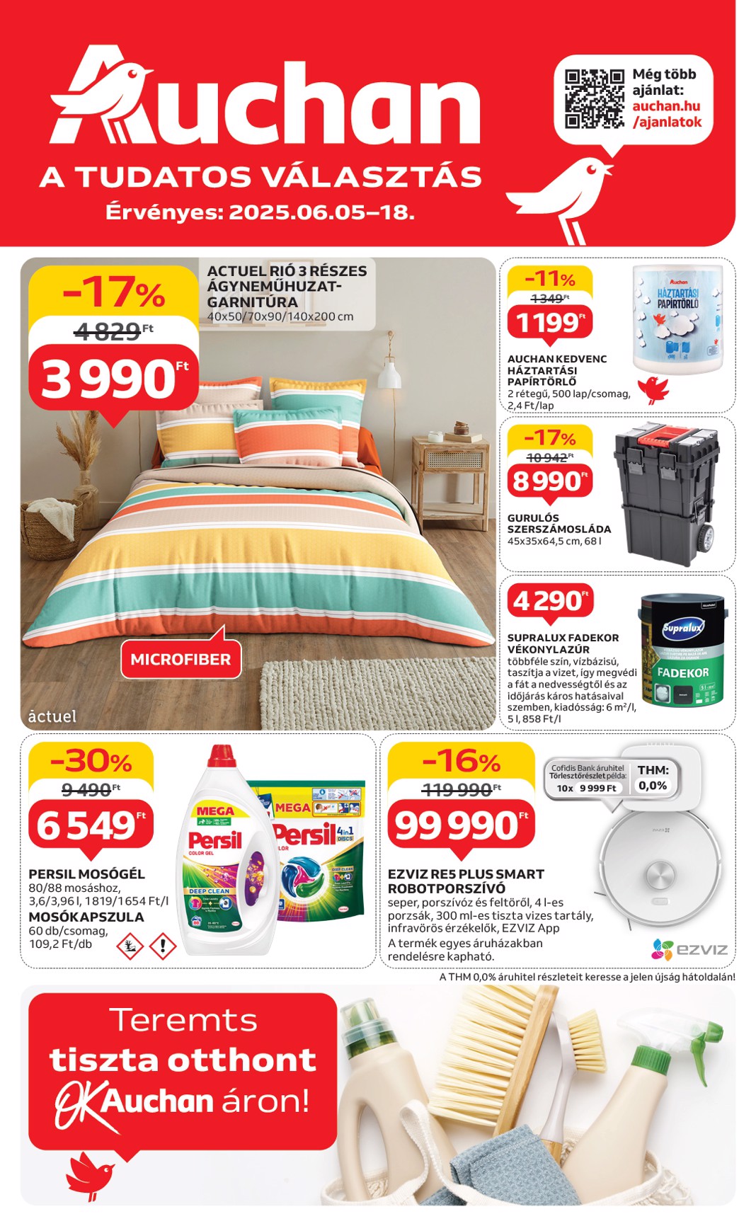 auchan - Auchan - Nyári fehér hetek - Hipermarket akciós újság, érvényes 06.05. - 06.18.