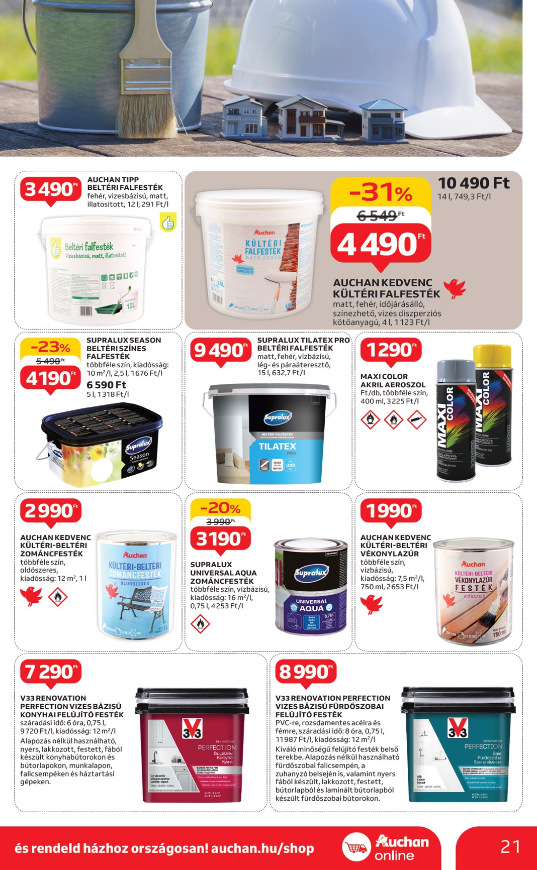 auchan - Auchan - Nyári fehér hetek - Hipermarket akciós újság, érvényes 06.05. - 06.18. - page: 21