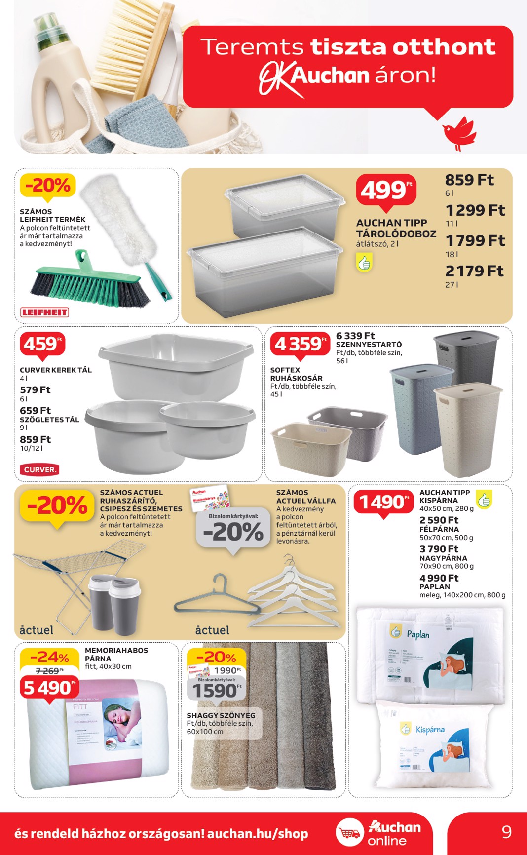 auchan - Auchan - Nyári fehér hetek - Hipermarket akciós újság, érvényes 06.05. - 06.18. - page: 9