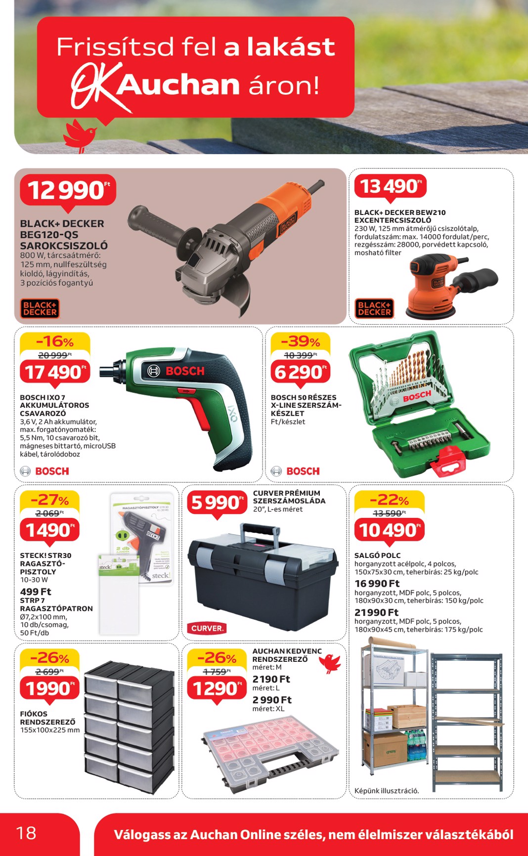 auchan - Auchan - Nyári fehér hetek - Hipermarket akciós újság, érvényes 06.05. - 06.18. - page: 18