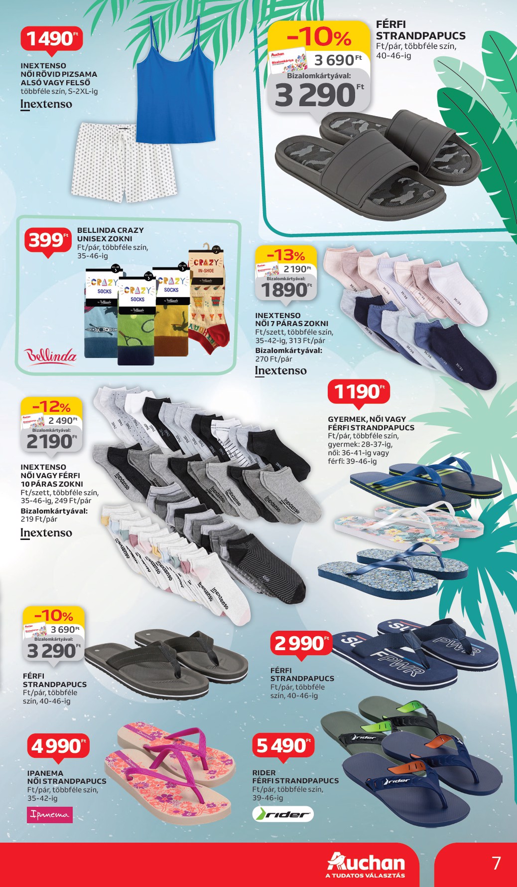 auchan - Auchan - Irány a part! Fürdőruha ajánlatok - Hipermarket akciós újság, érvényes 06.05. - 07.02. - page: 7