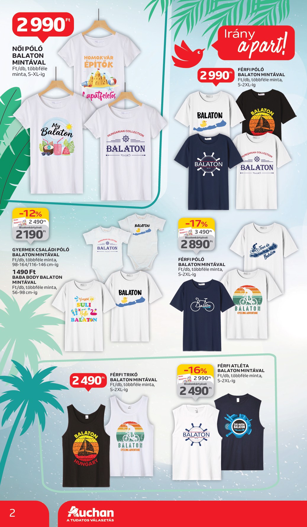 auchan - Auchan - Irány a part! Fürdőruha ajánlatok - Hipermarket akciós újság, érvényes 06.05. - 07.02. - page: 2
