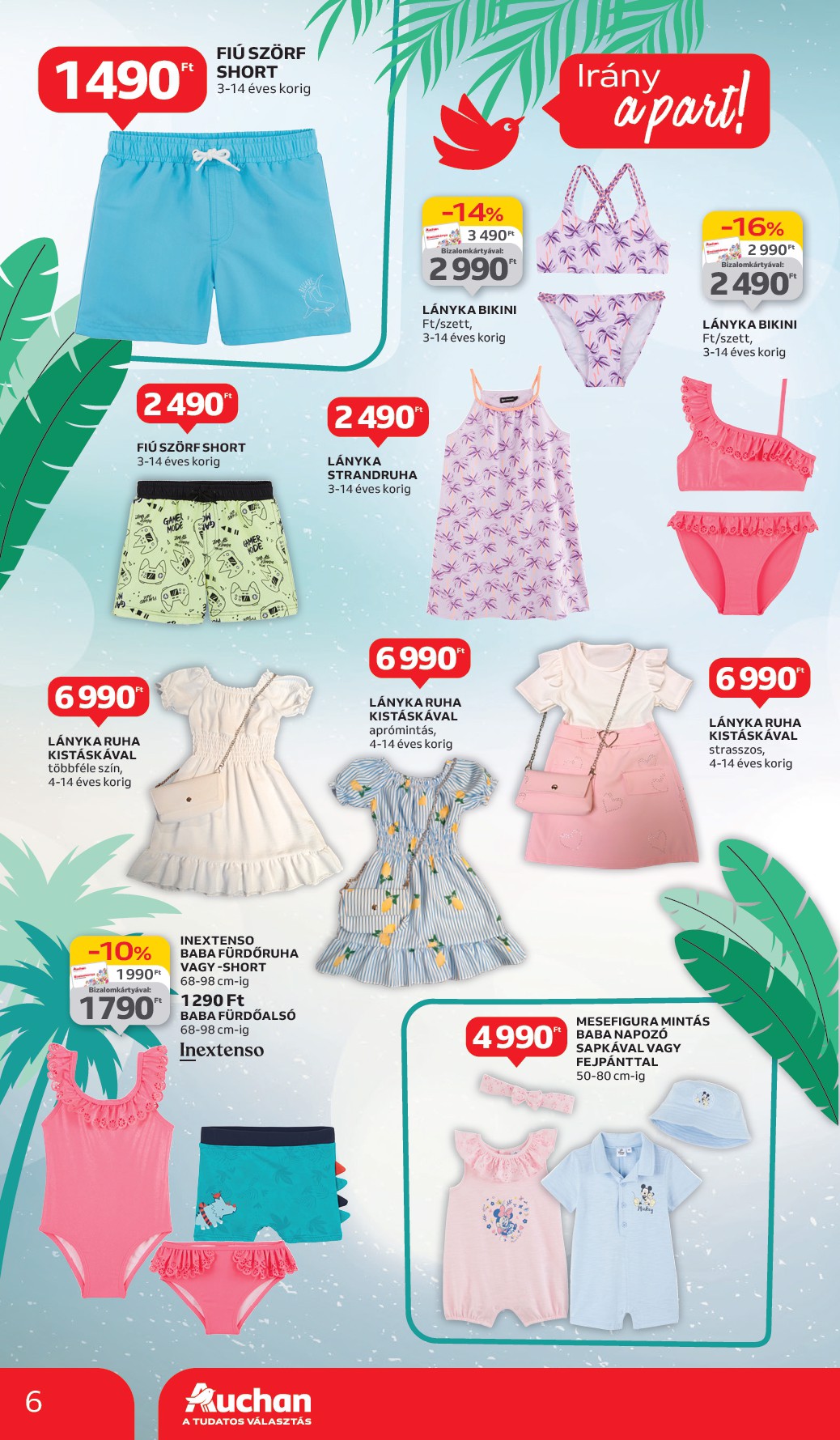 auchan - Auchan - Irány a part! Fürdőruha ajánlatok - Hipermarket akciós újság, érvényes 06.05. - 07.02. - page: 6