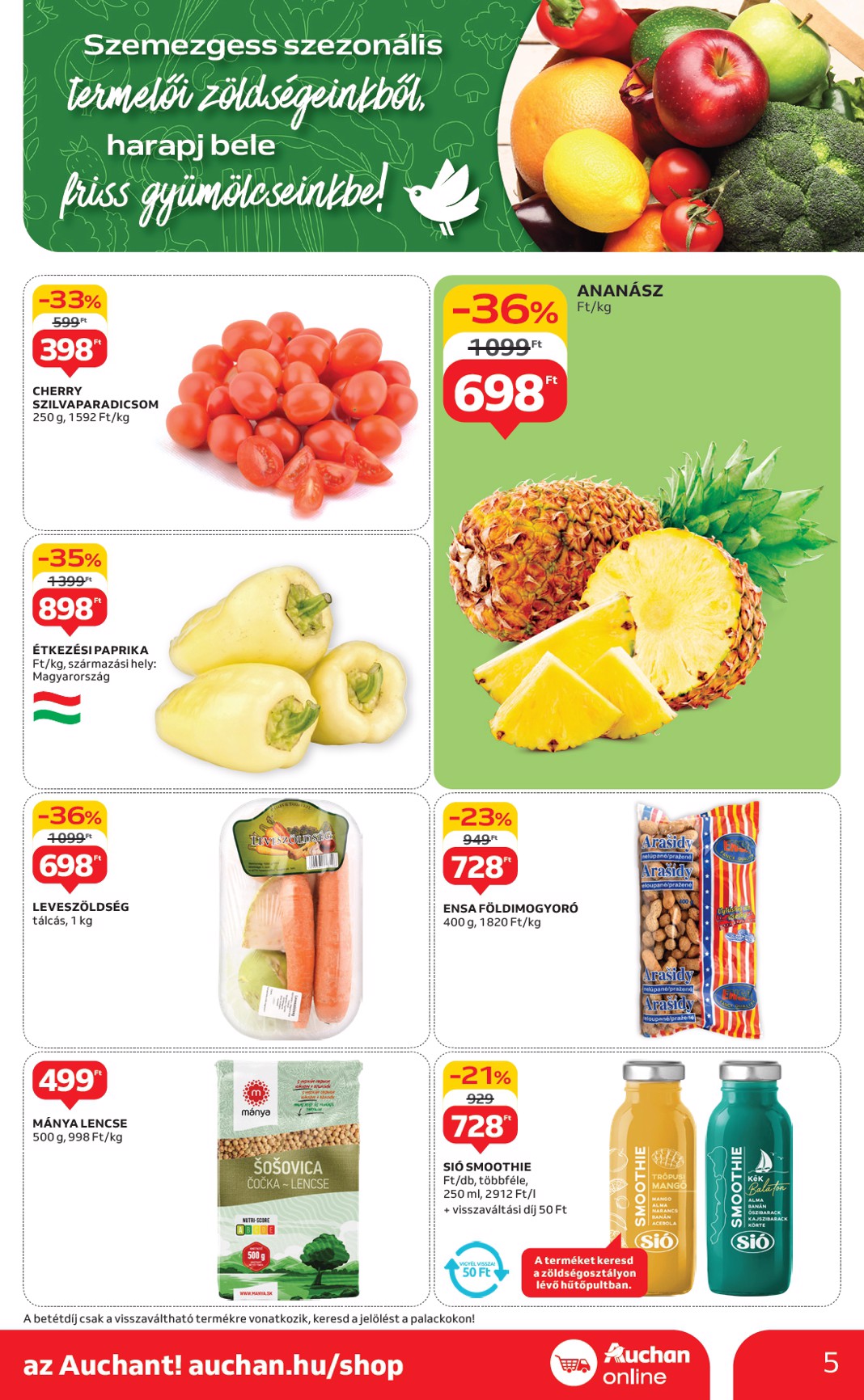 auchan - Auchan szupermarket akciós újság, érvényes 06.05. - 06.11. - page: 5