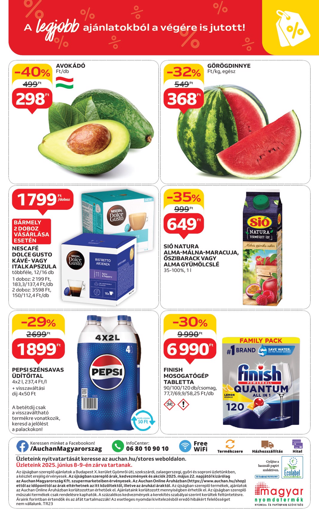 auchan - Auchan szupermarket akciós újság, érvényes 06.05. - 06.11. - page: 16