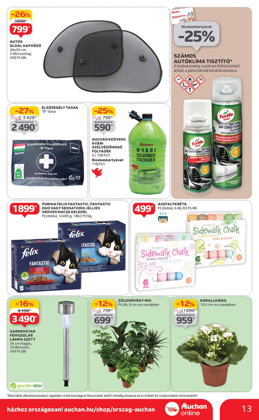 auchan - Auchan szupermarket akciós újság, érvényes 06.05. - 06.11. - page: 13