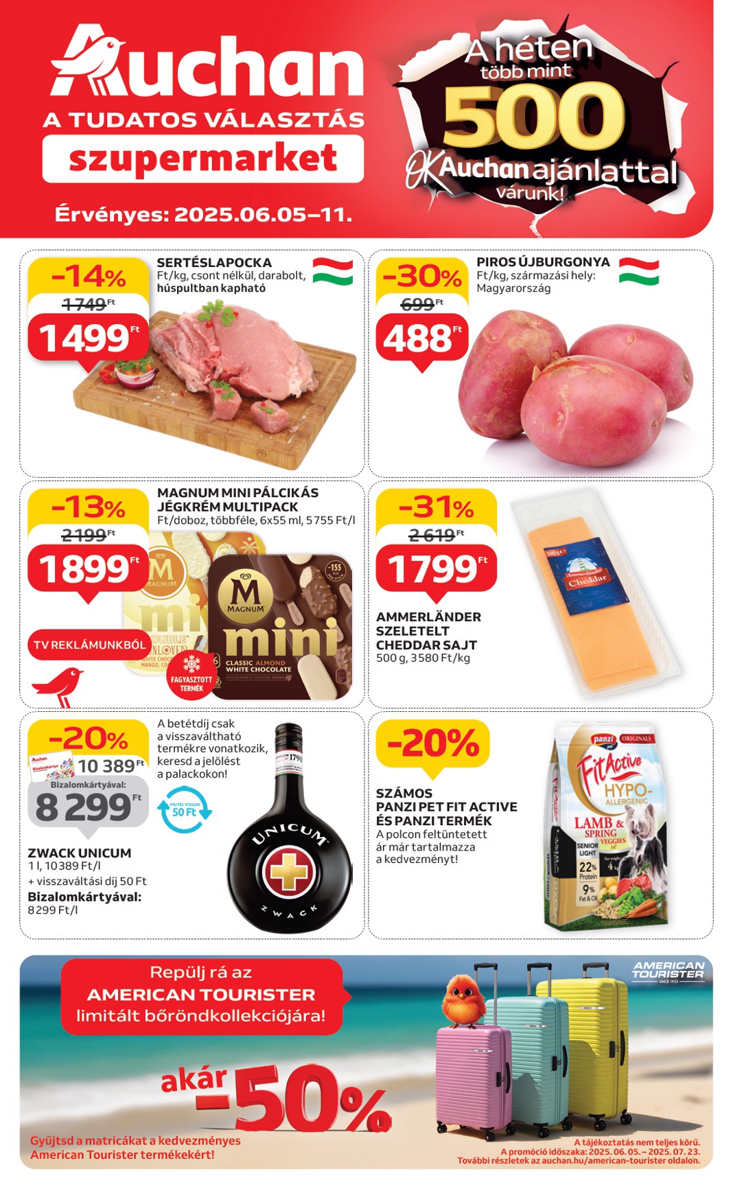 auchan - Auchan szupermarket akciós újság, érvényes 06.05. - 06.11.