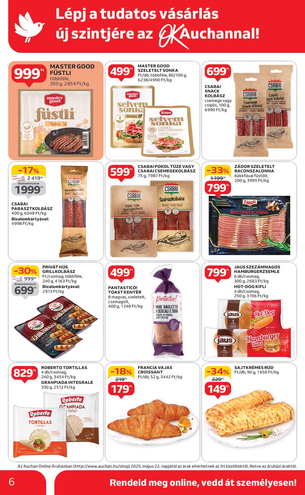 auchan - Auchan szupermarket akciós újság, érvényes 06.05. - 06.11. - page: 6