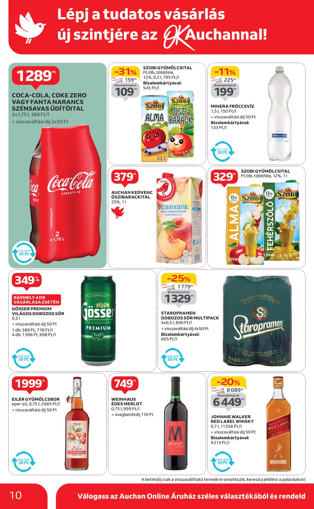 auchan - Auchan szupermarket akciós újság, érvényes 06.05. - 06.11. - page: 10