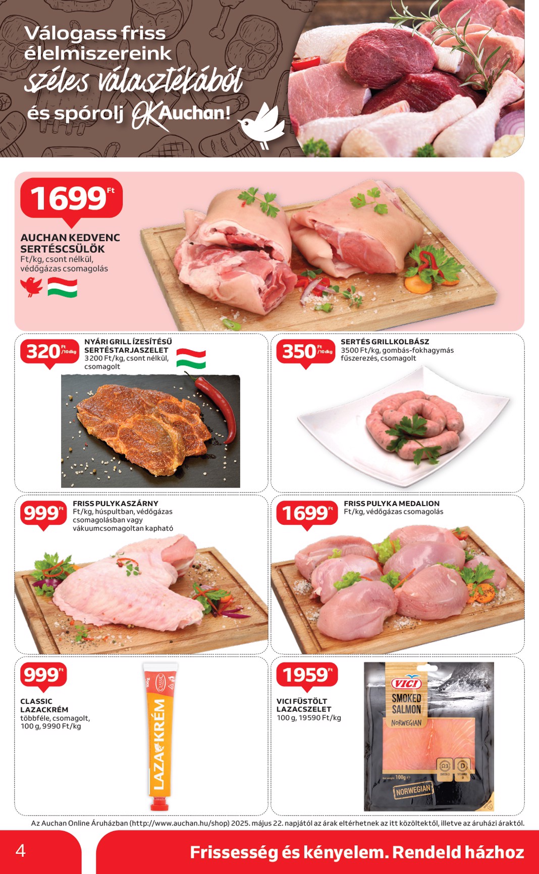 auchan - Auchan szupermarket akciós újság, érvényes 06.05. - 06.11. - page: 4