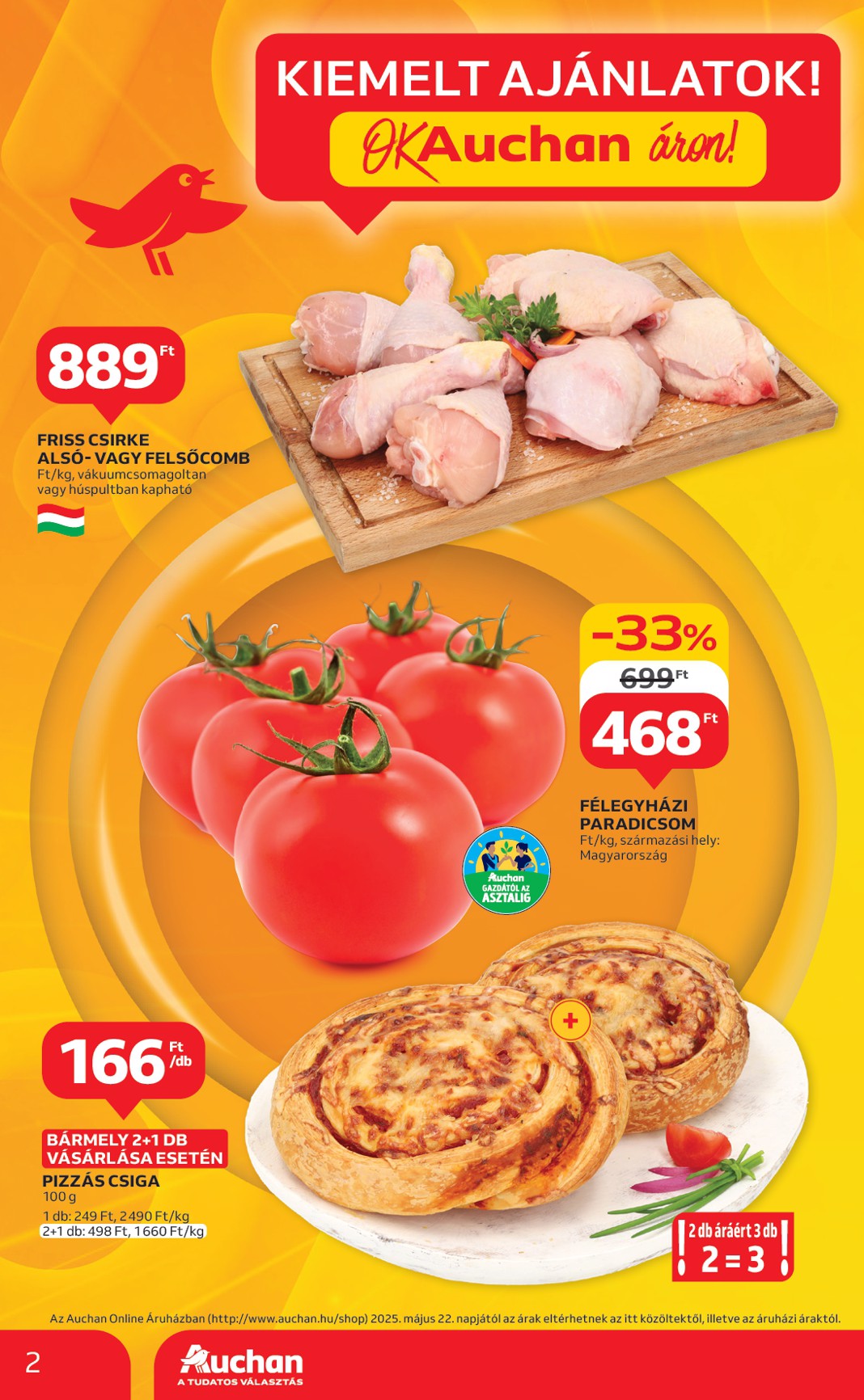 auchan - Auchan szupermarket akciós újság, érvényes 06.05. - 06.11. - page: 2