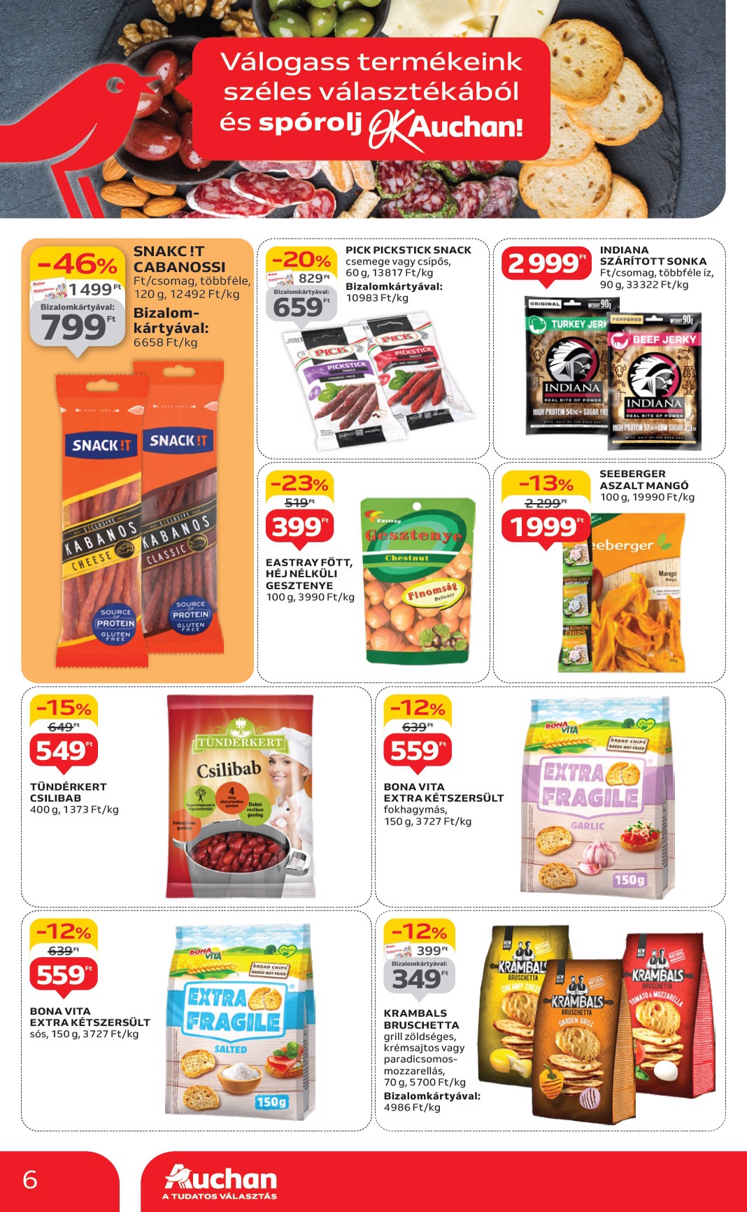 auchan - Auchan - Élelmiszer ajánlataink - Hipermarket akciós újság, érvényes 06.05. - 06.18. - page: 6