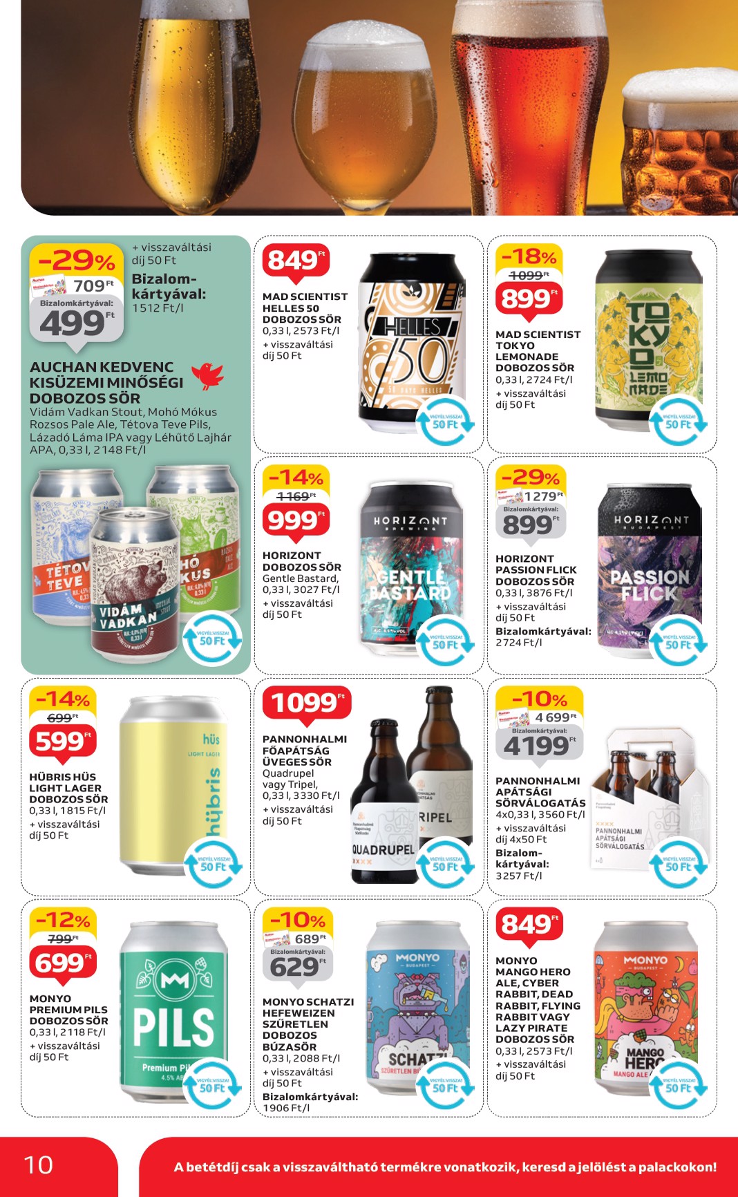 auchan - Auchan - Élelmiszer ajánlataink - Hipermarket akciós újság, érvényes 06.05. - 06.18. - page: 10