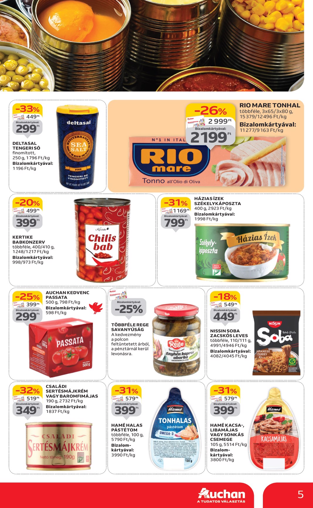 auchan - Auchan - Élelmiszer ajánlataink - Hipermarket akciós újság, érvényes 06.05. - 06.18. - page: 5