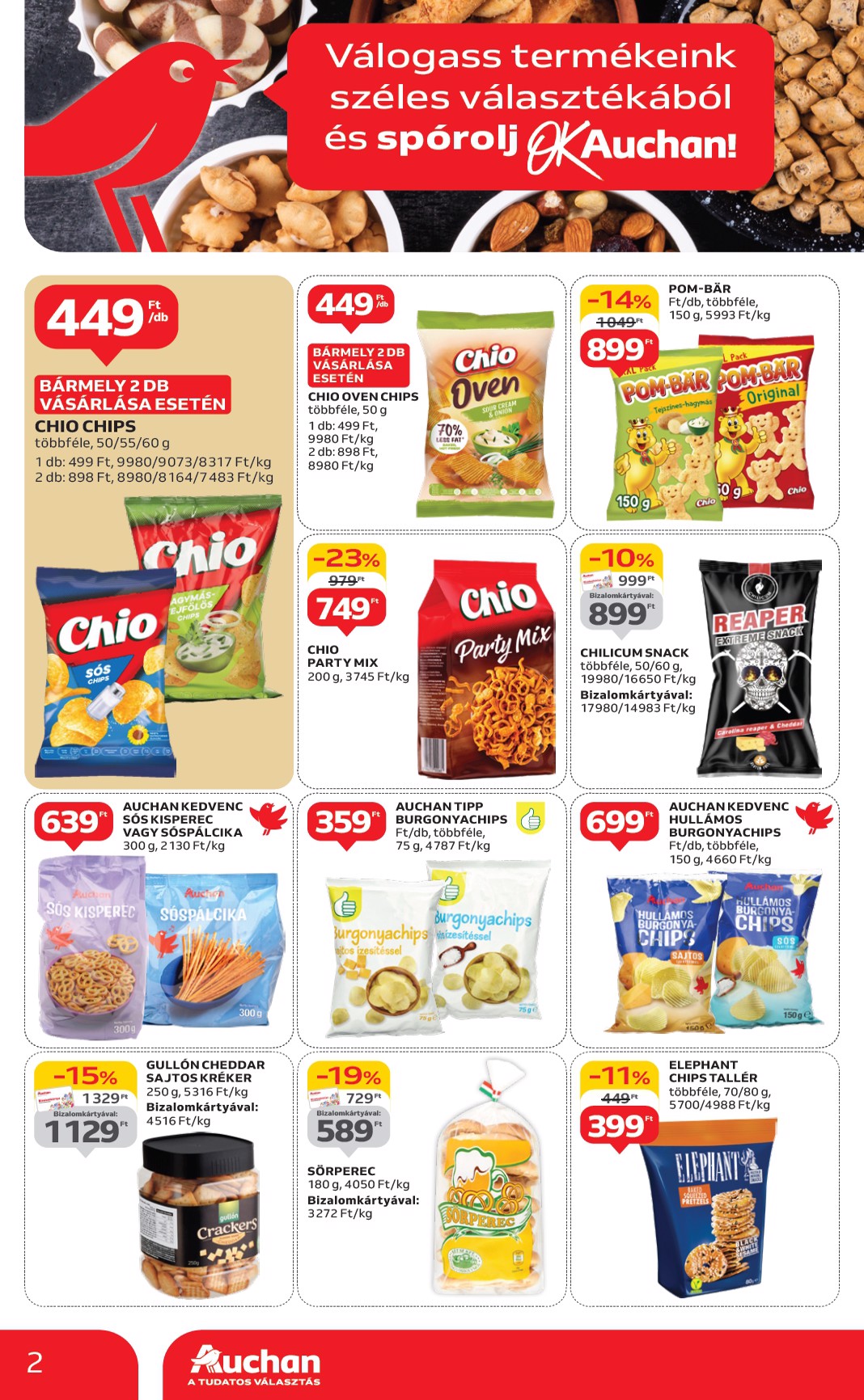auchan - Auchan - Élelmiszer ajánlataink - Hipermarket akciós újság, érvényes 06.05. - 06.18. - page: 2